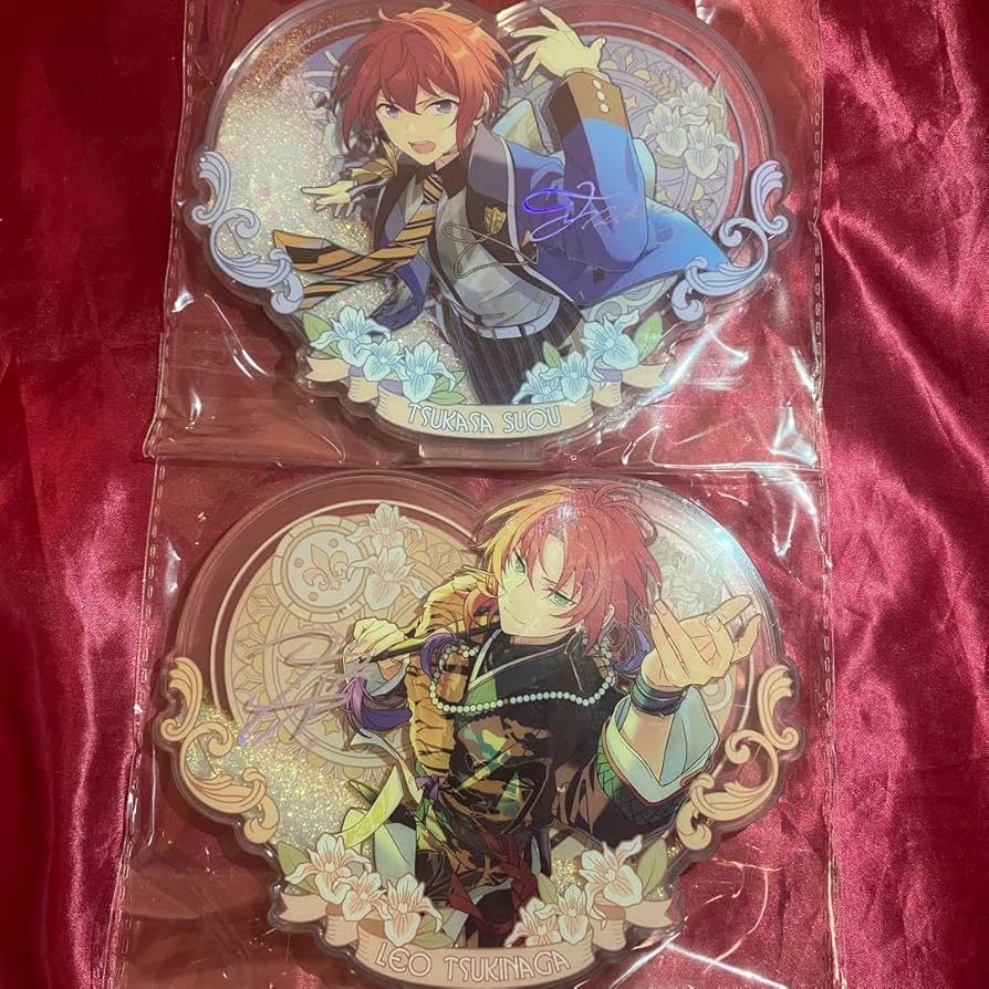 ハートアクスタ レオ あんさんぶるスターズ 月永レオ 誓約シリーズ 3周年 ハートアクスタ 缶